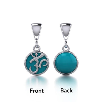 Silver Om Flip Pendant TPD478 - Jewelry